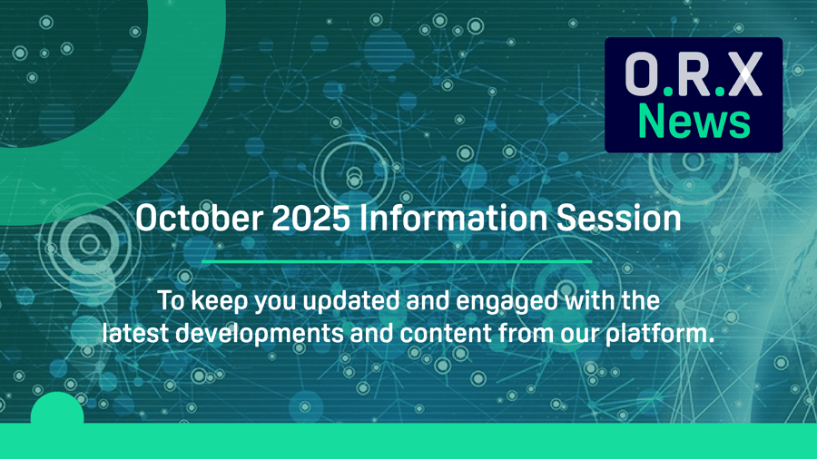 ORX News Intro and Outro Slides October 2025
