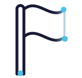 Dark blue flag icon
