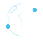 Cyan globe icon