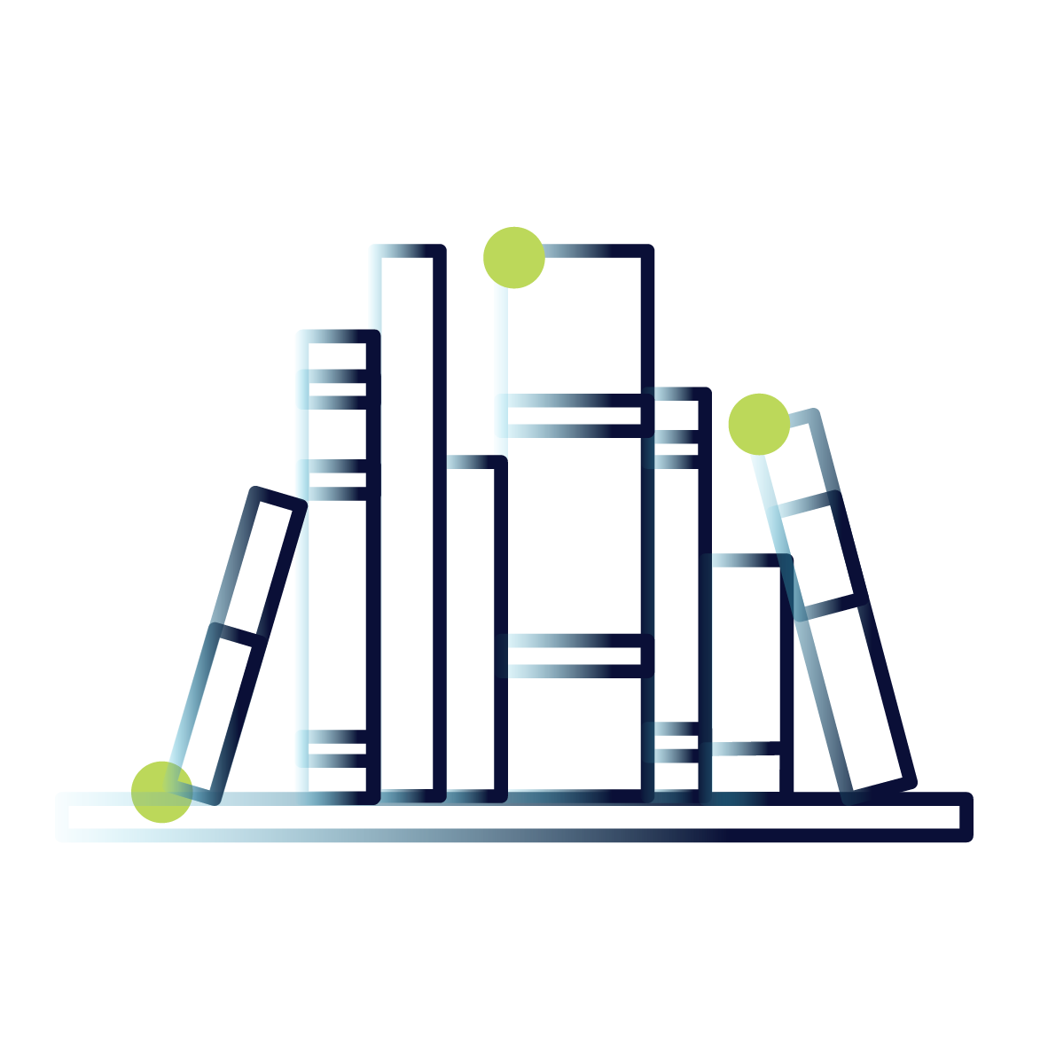 Library -  Blue Lines Lime
