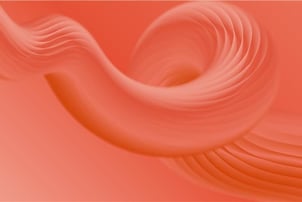 Red wave on light red background