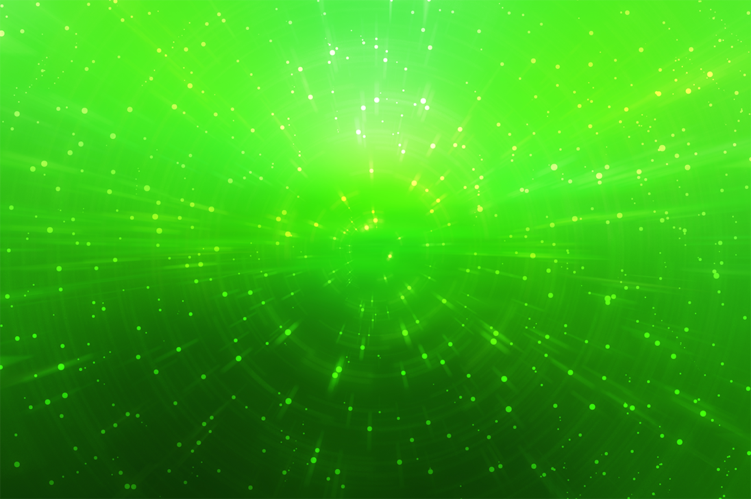 Abstract fractal green lights