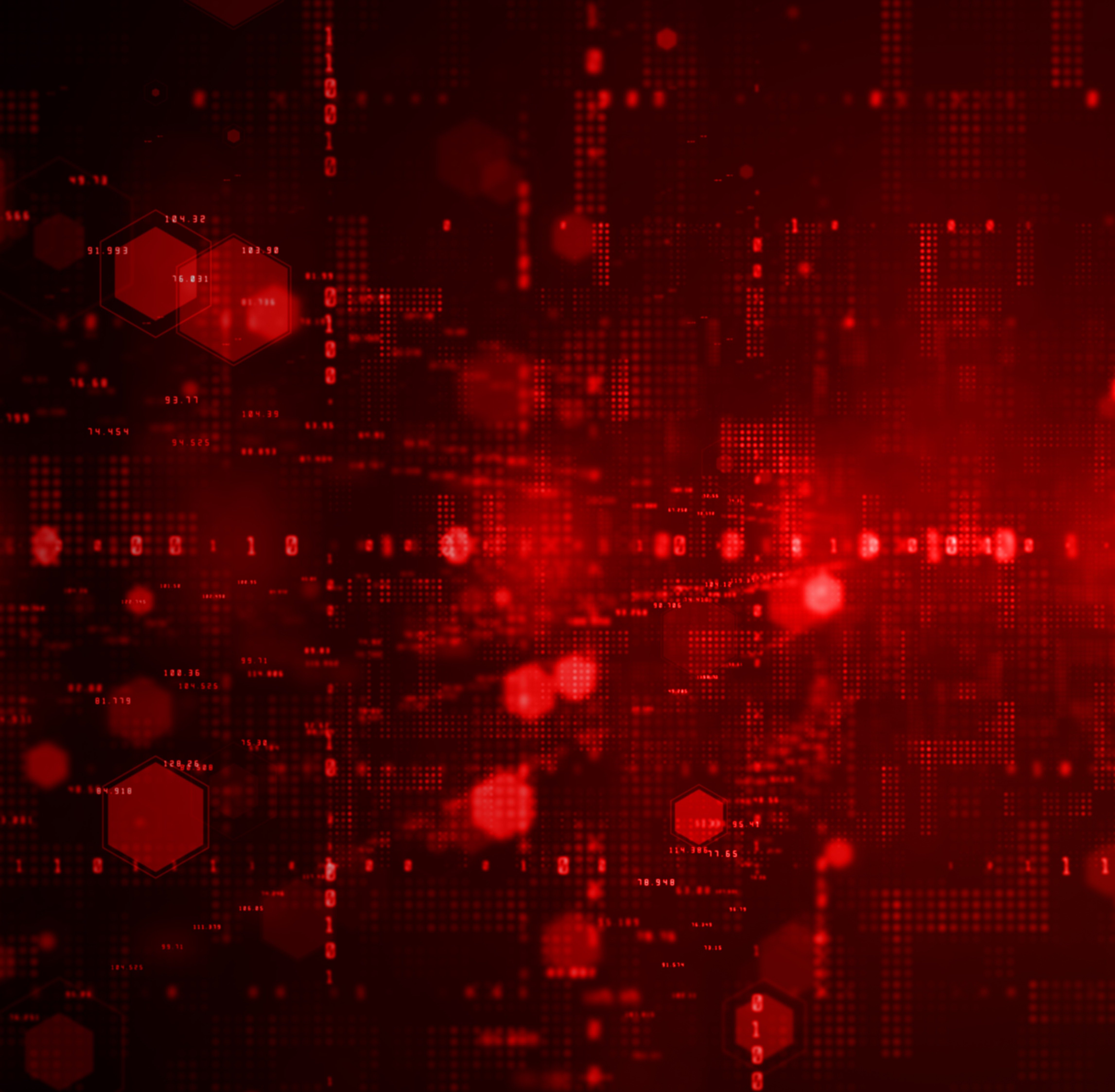 Red cyber dots